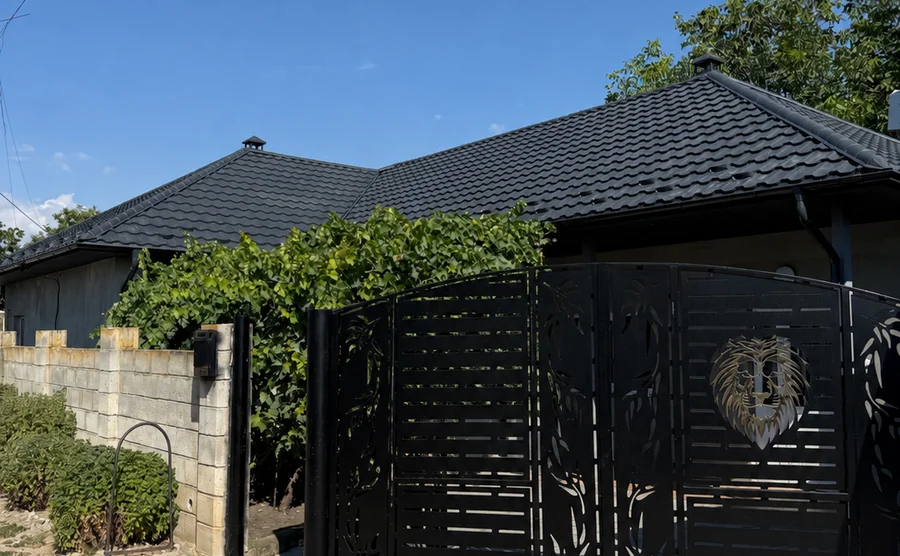 Țiglă metalică dublu-modulară Artica V-Matt 7024