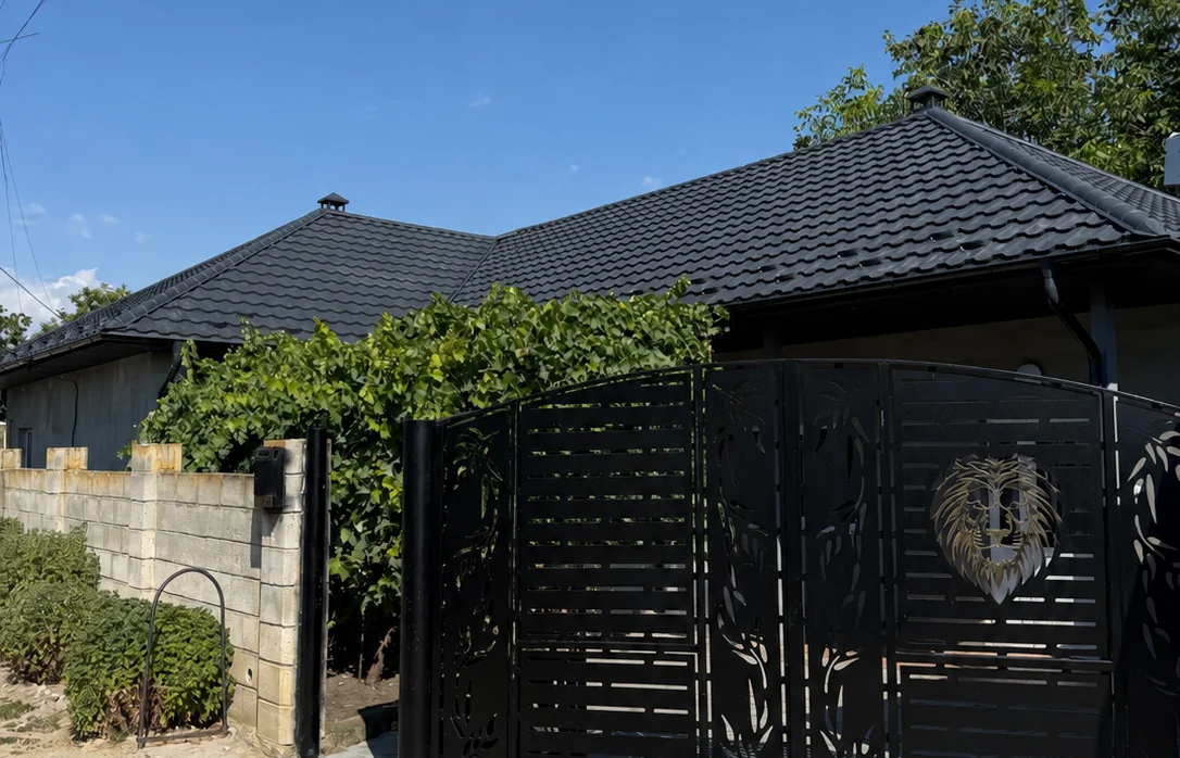 Țiglă metalică dublu-modulară Artica V-Matt 7024