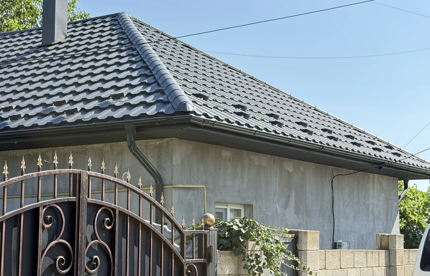 Țiglă metalică dublu-modulară Artica V-Matt 7024